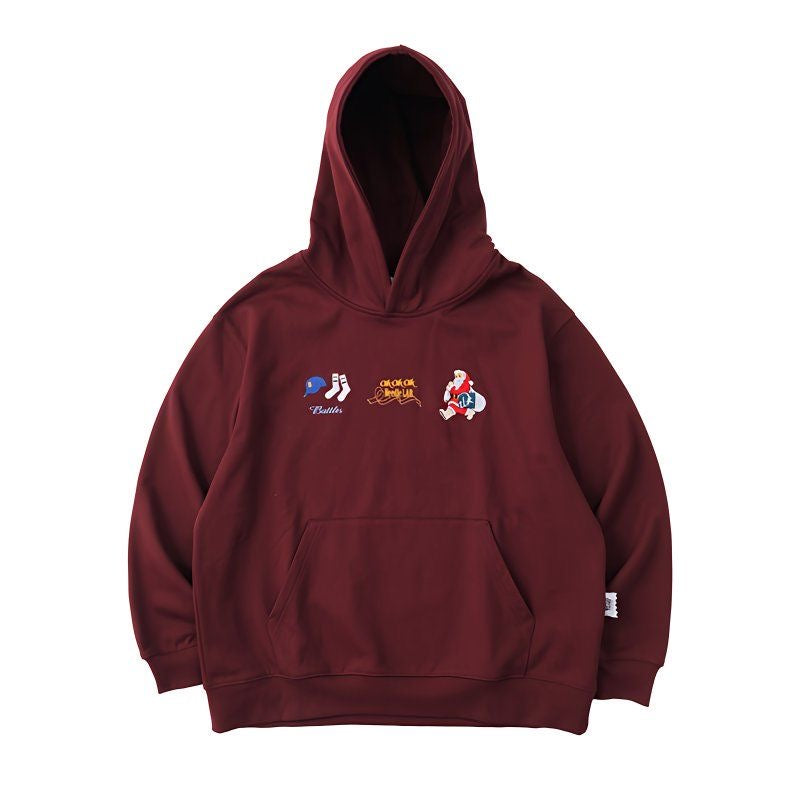 [ Coming Soon ] HeuHeu Christmas Embroidered Hoodie -Style Casual Vintage Hoodie