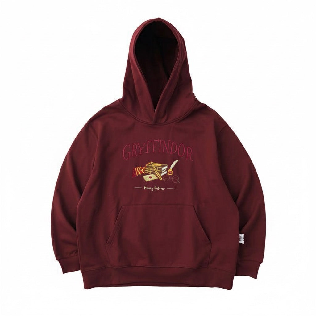 [ Freeship ] Wizard Academy Embroidered Hoodie – Unisex Fantasy Four Houses Design