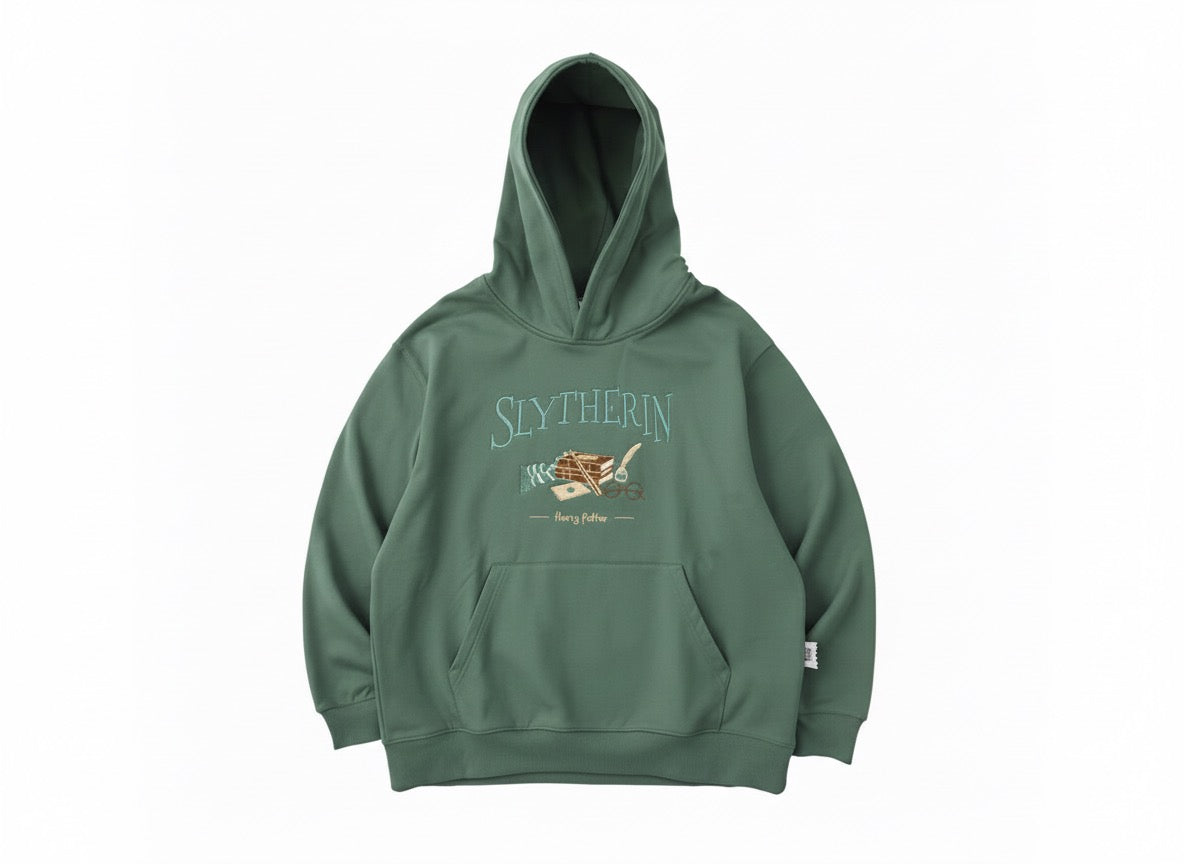 [ Freeship ] Wizard Academy Embroidered Hoodie – Unisex Fantasy Four Houses Design