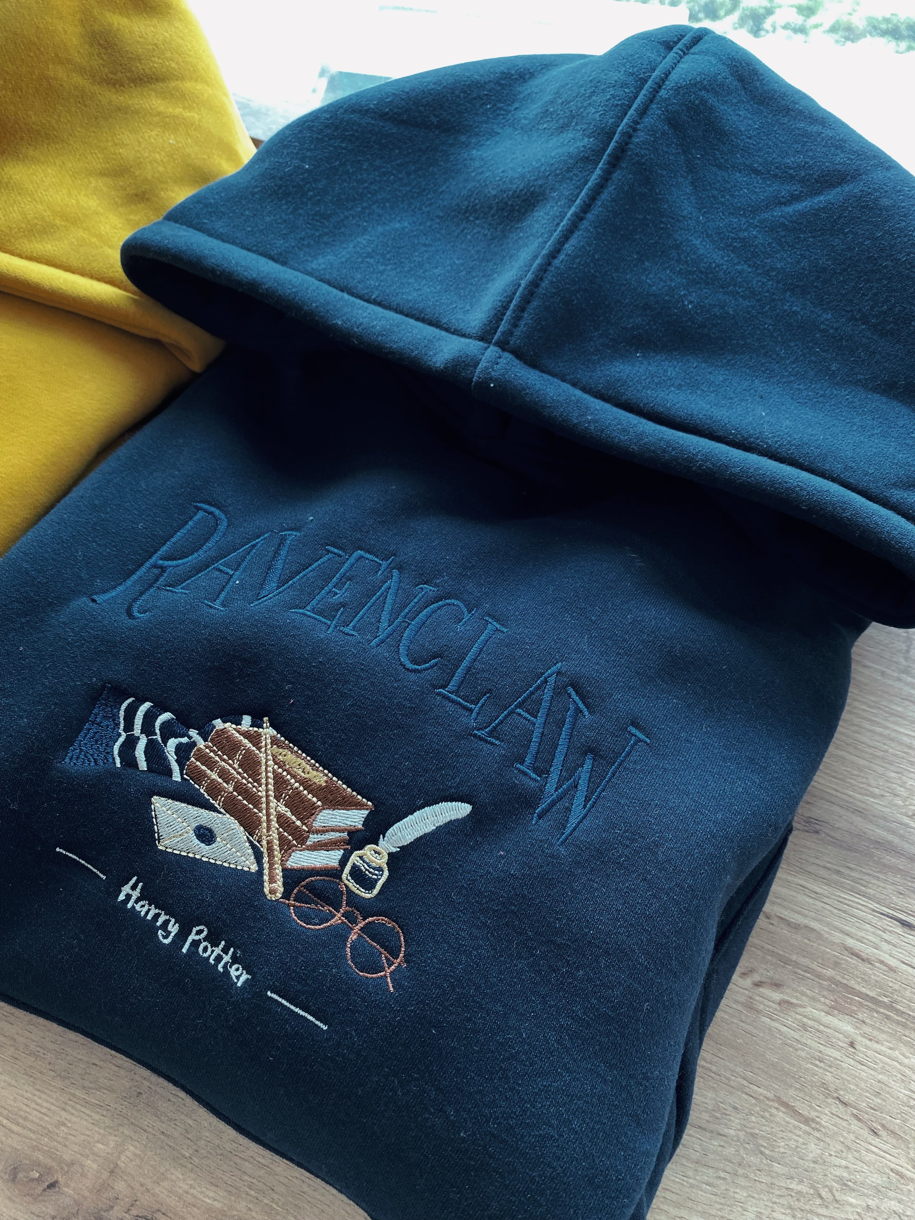 [ Freeship ] Wizard Academy Embroidered Hoodie – Unisex Fantasy Four Houses Design