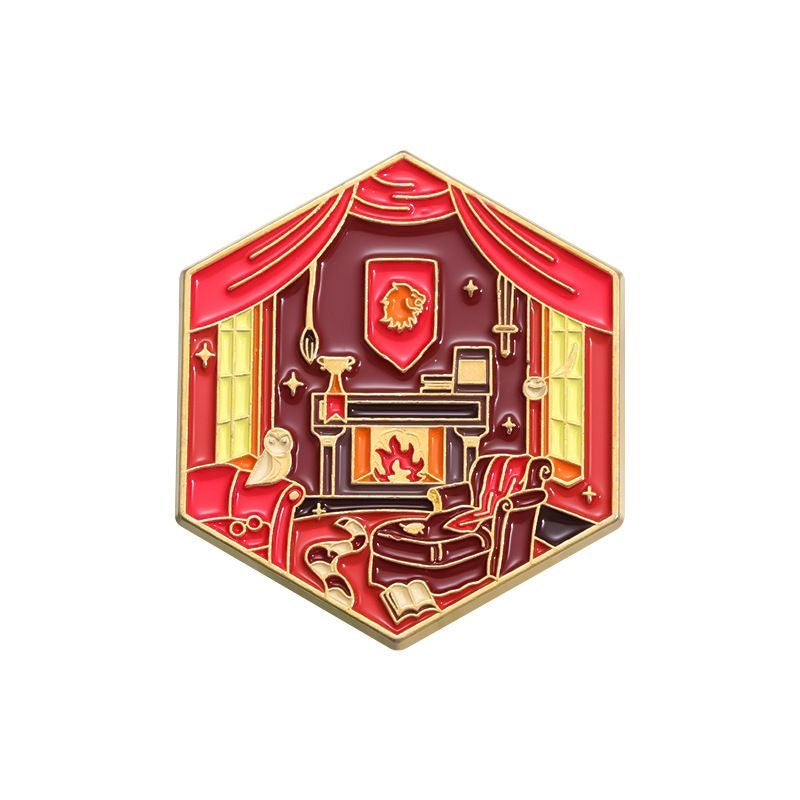 Fantasy School Enamel Pin Accessory - Jewelry Cosplay Accessory Prop Gift