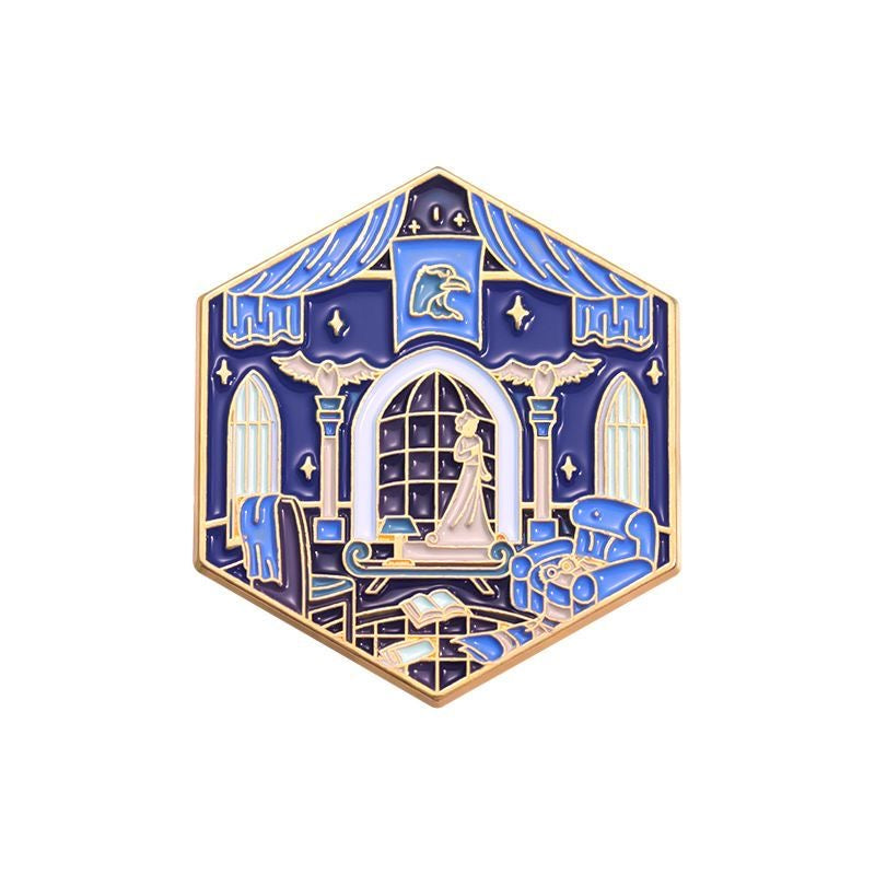 Fantasy School Enamel Pin Accessory - Jewelry Cosplay Accessory Prop Gift