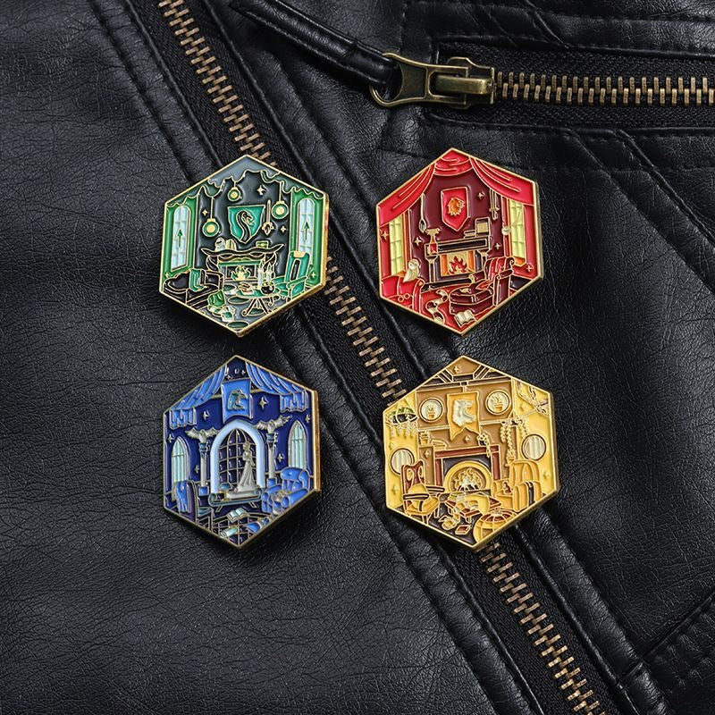 Fantasy School Enamel Pin Accessory - Jewelry Cosplay Accessory Prop Gift