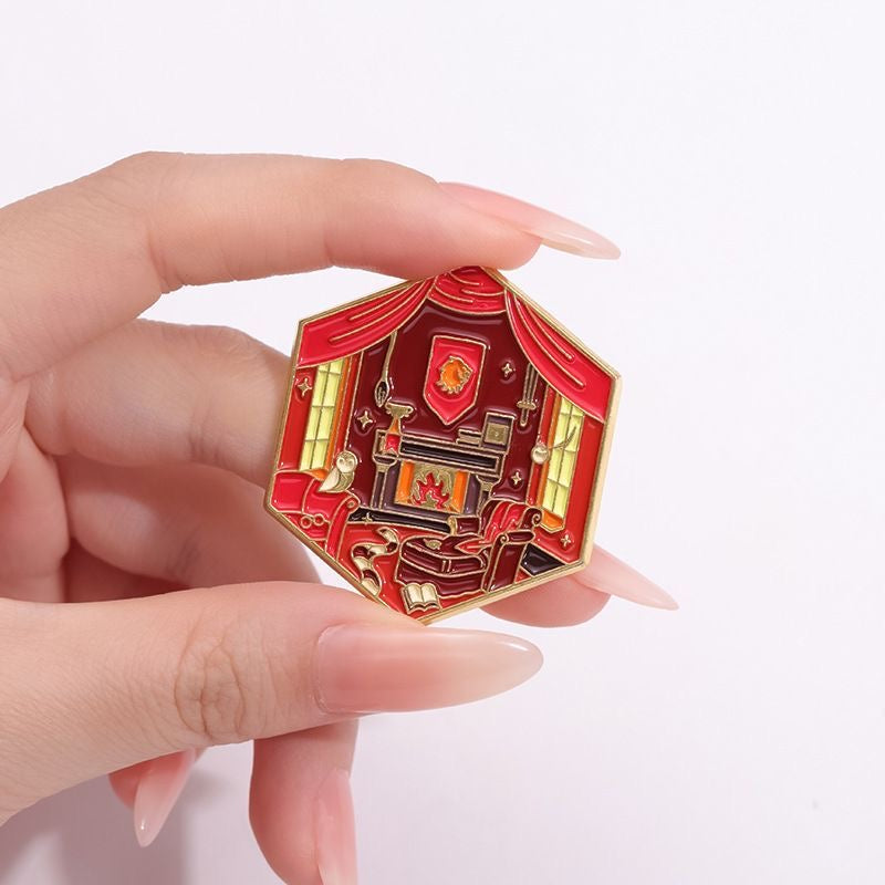 Fantasy School Enamel Pin Accessory - Jewelry Cosplay Accessory Prop Gift