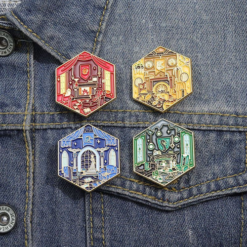 Fantasy School Enamel Pin Accessory - Jewelry Cosplay Accessory Prop Gift