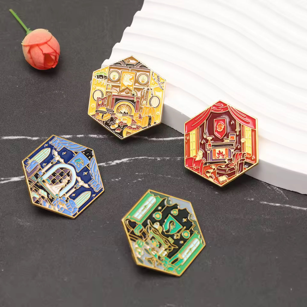 Fantasy School Enamel Pin Accessory - Jewelry Cosplay Accessory Prop Gift