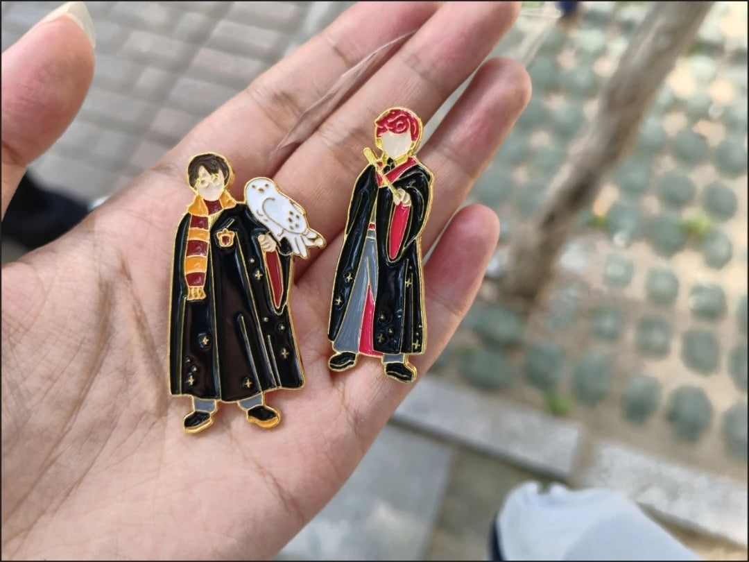 Creative Cartoon Anime Brooch Ronald Billius Weasley Enamel Pin Metal Badge Jewelry Clothing Backpack Accessories Gift