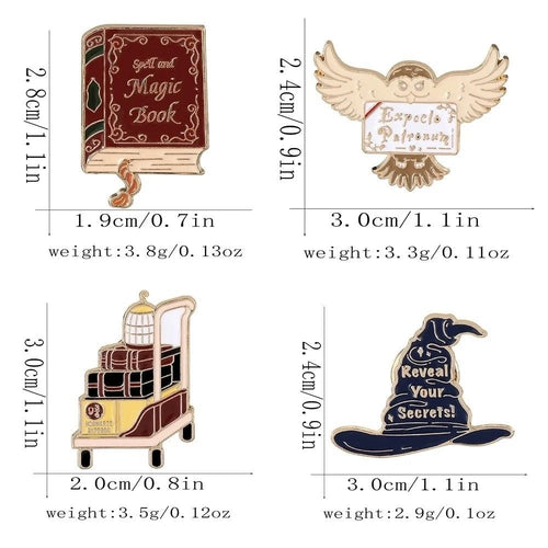 Fantasy School Enamel Pin Fashion Accessory