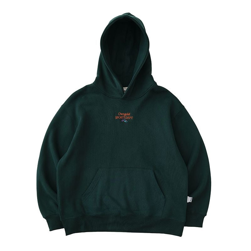[ Coming Soon ] HeuHeu “Own Goal” Embroidered Fleece Hoodie – Classic Versatile American-