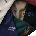 [ Coming Soon ] HeuHeu “Own Goal” Embroidered Fleece Hoodie – Classic Versatile American-