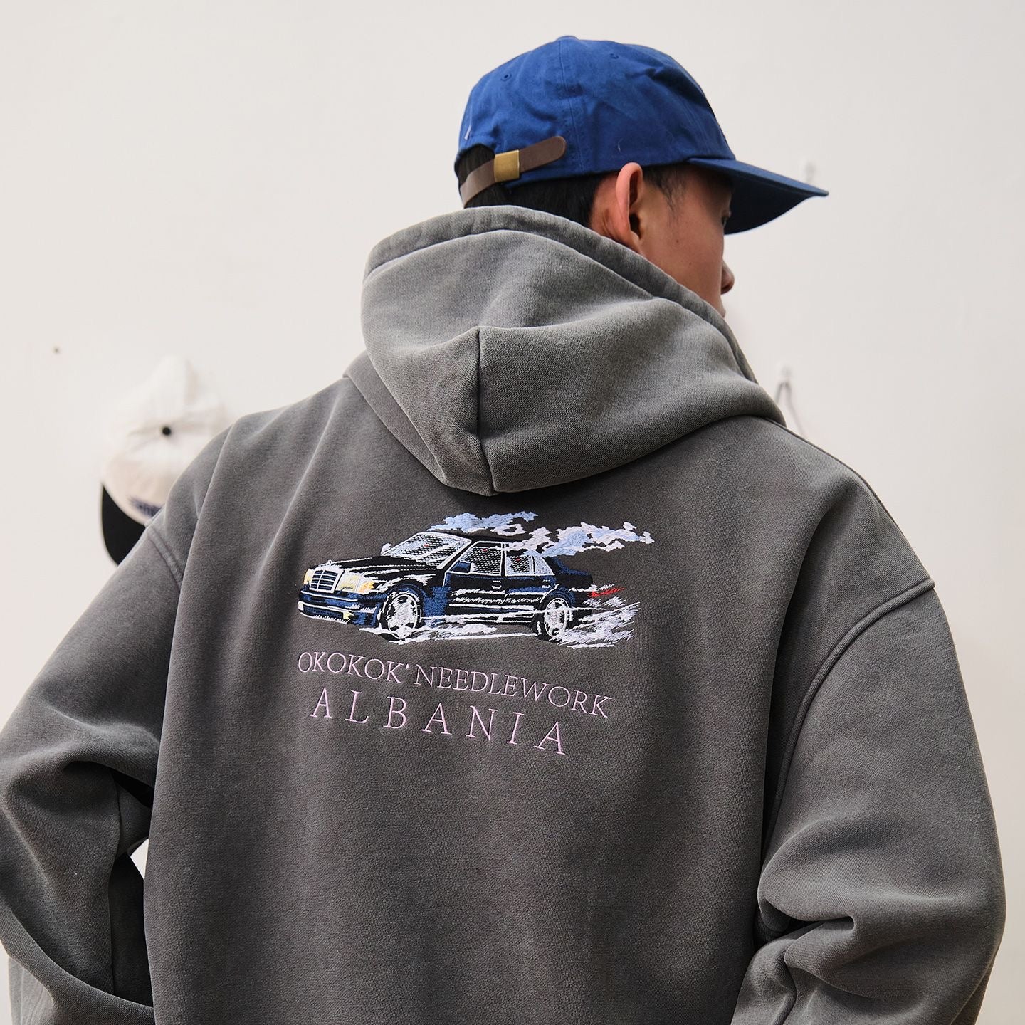[ Coming Soon ] HeuHeu “Very Hype OK” Car Culture Embroidered Washed Zip