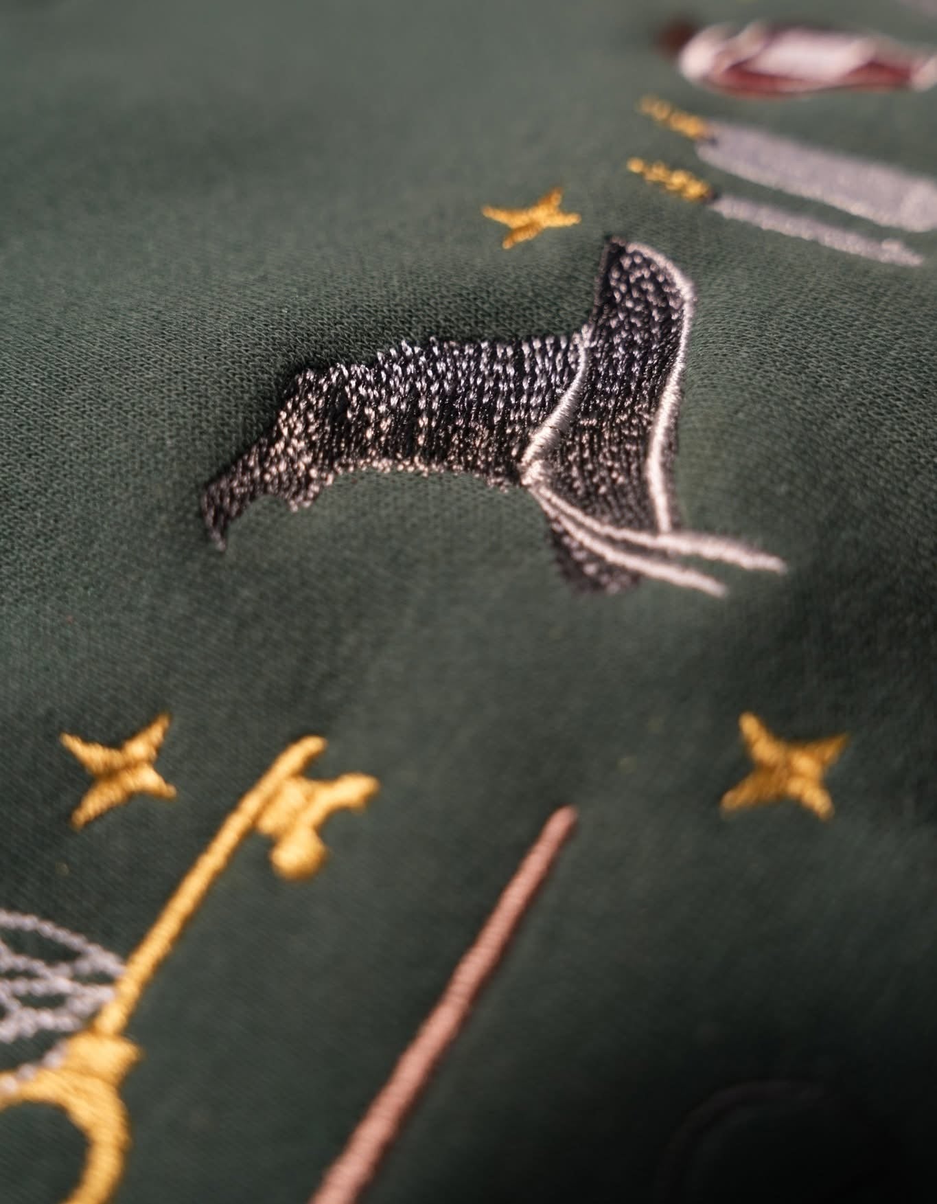 Magic School Sweater with Embroidered Wizard Crest