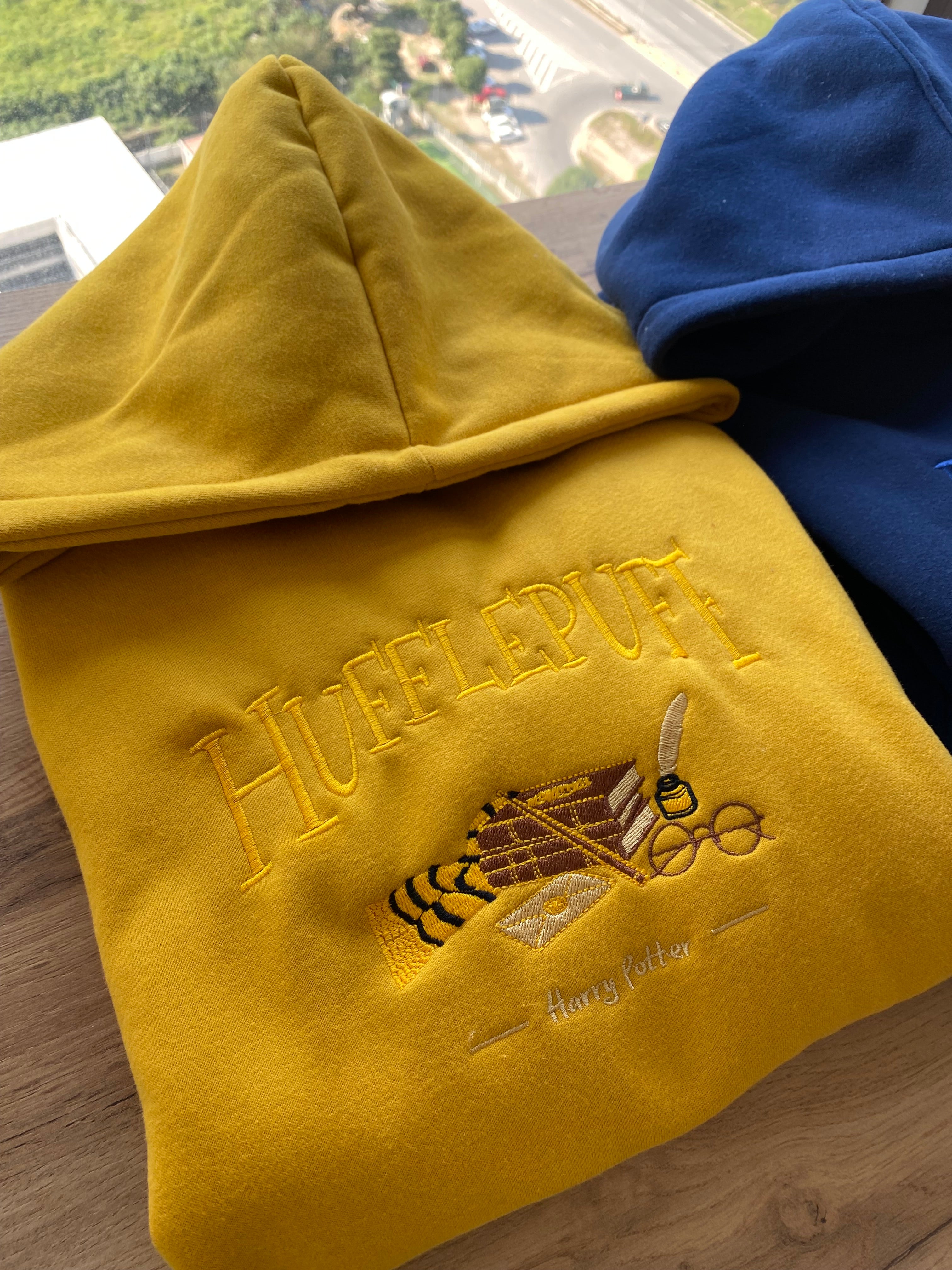 [ Freeship ] Wizard Academy Embroidered Hoodie – Unisex Fantasy Four Houses Design