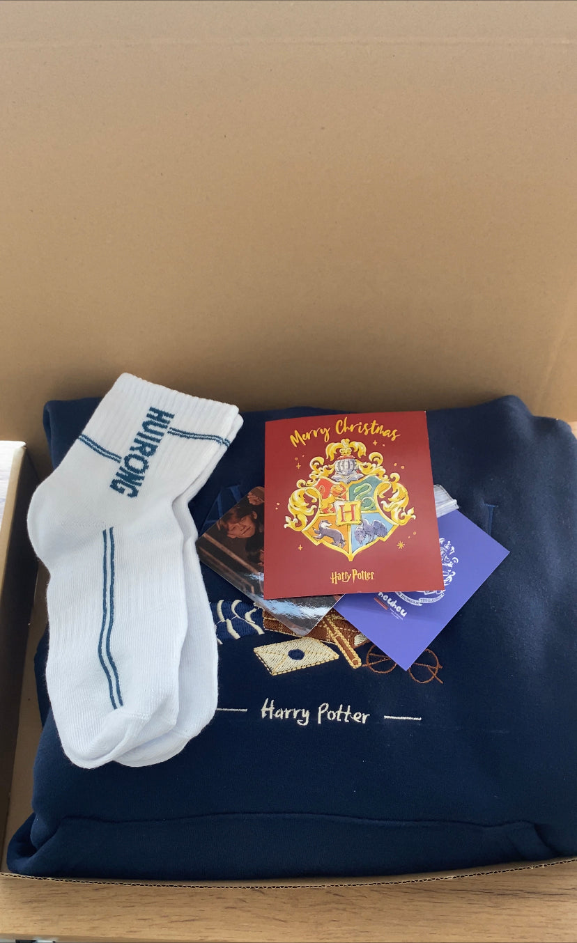 [ Freeship ] Wizard Academy Embroidered Hoodie – Unisex Fantasy Four Houses Design