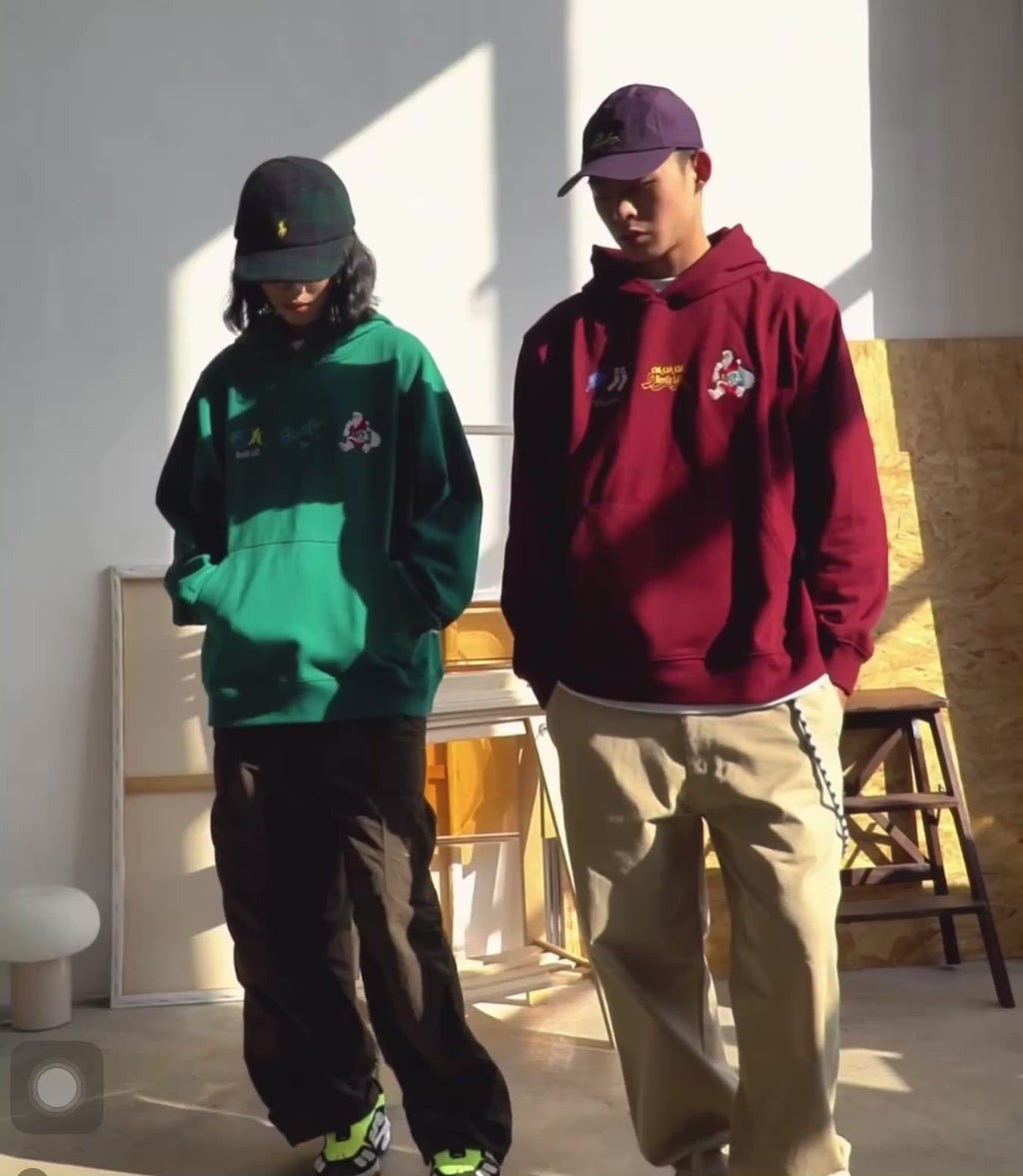 [ Coming Soon ] HeuHeu Christmas Embroidered Hoodie -Style Casual Vintage Hoodie